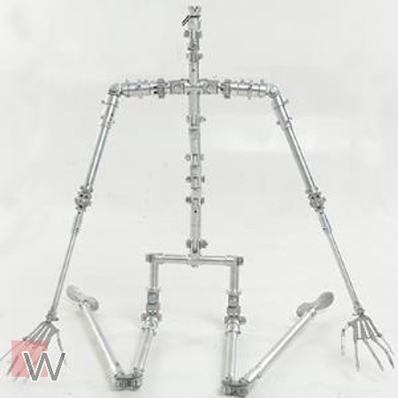 💡 EVO-Skelett aus Aluminum mit Fingerskelett