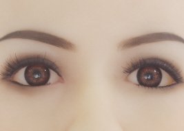 Braune Augen Real Doll