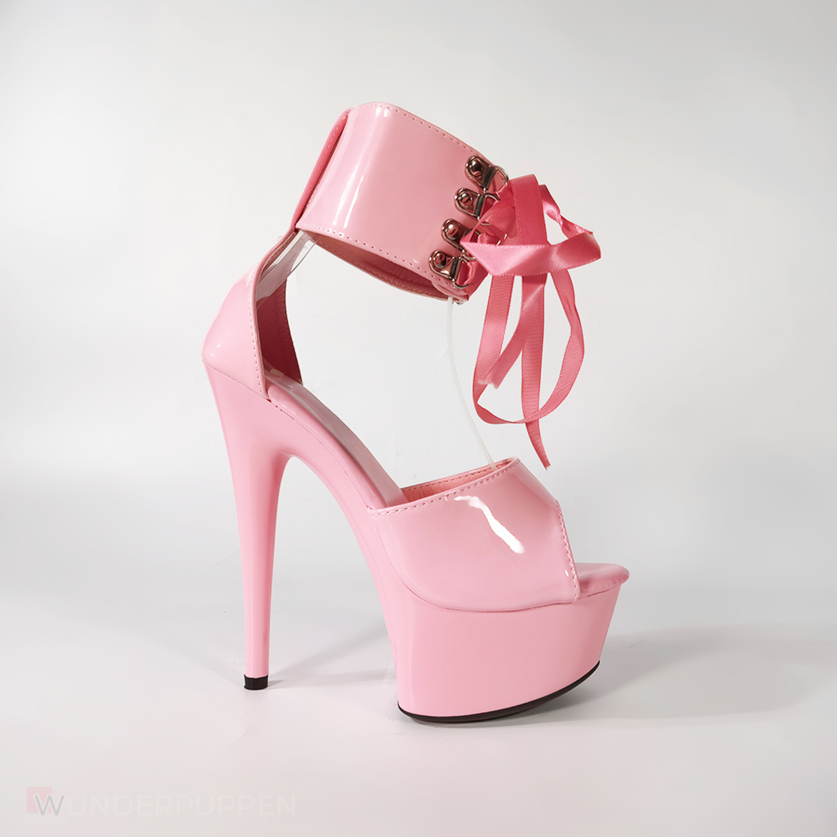 High Heels - Rosa geschnürt mit Bund – Bild 14