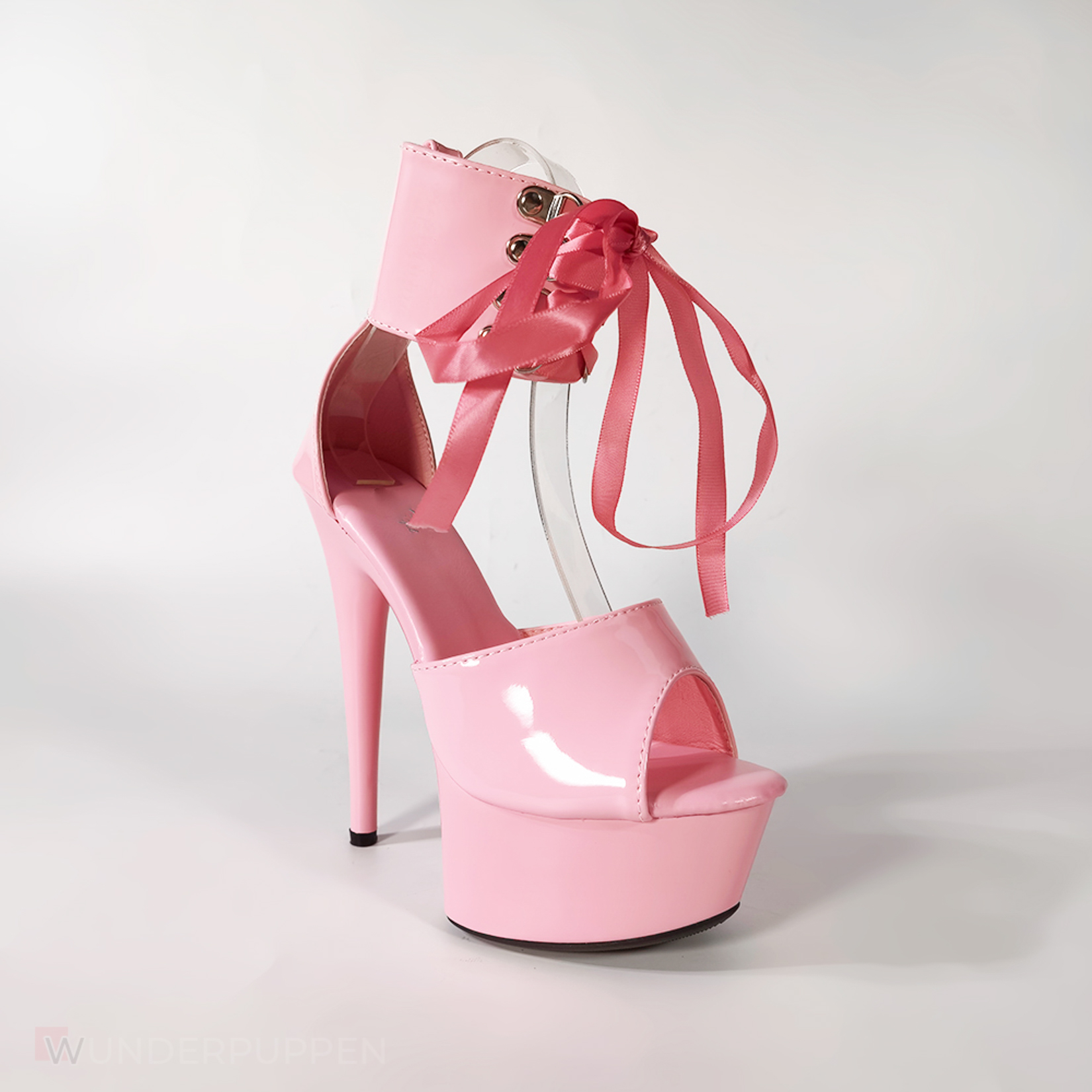 High Heels - Rosa geschnürt mit Bund – Bild 15