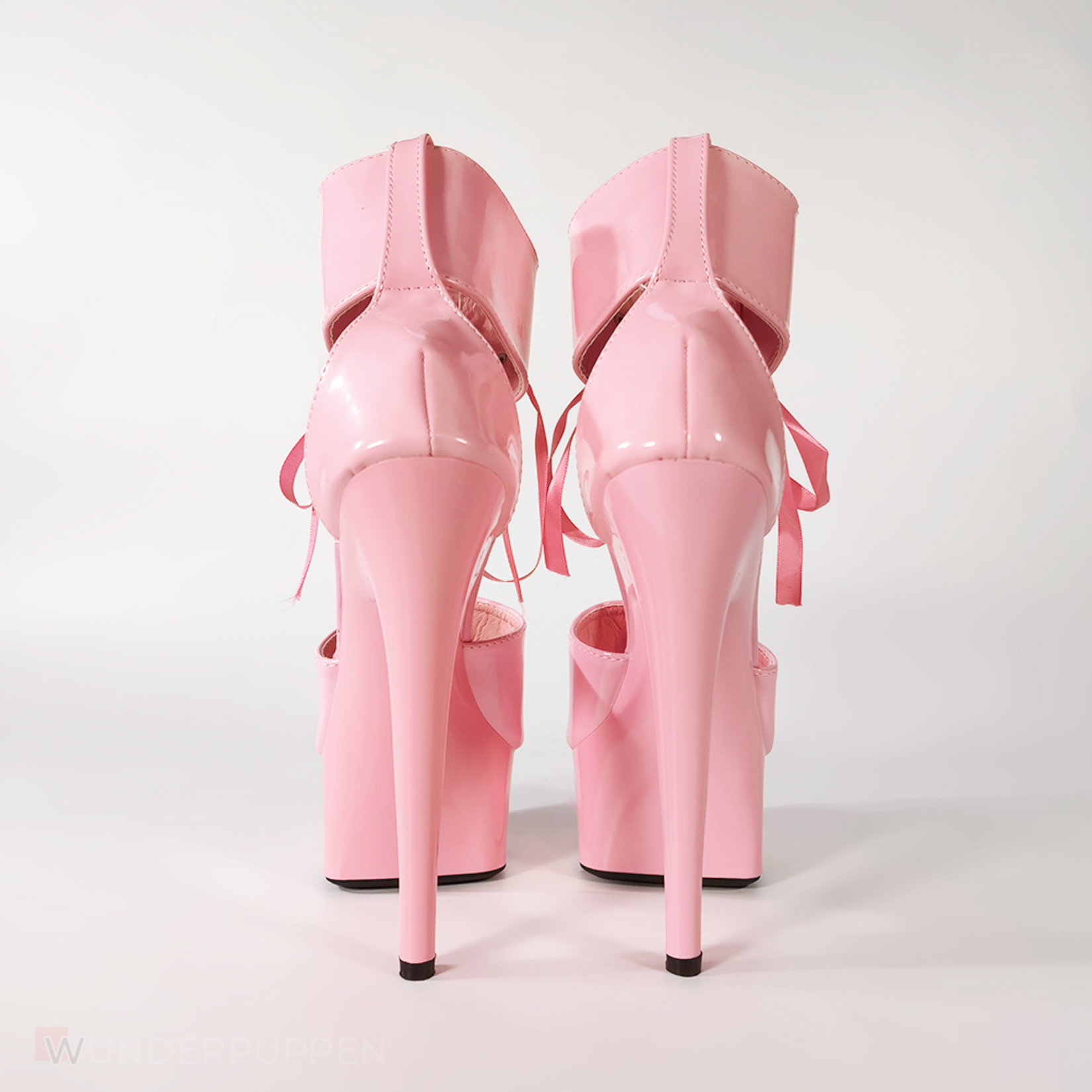High Heels - Rosa geschnürt mit Bund – Bild 8