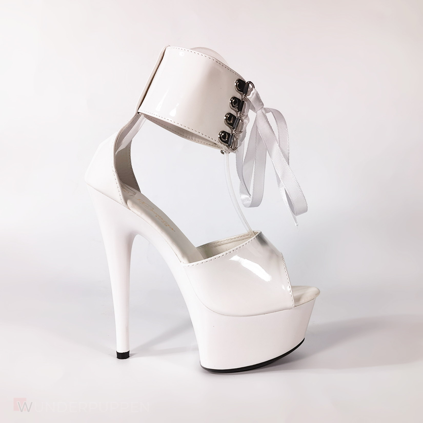 High Heels - Weiß geschnürt mit Bund – Bild 14