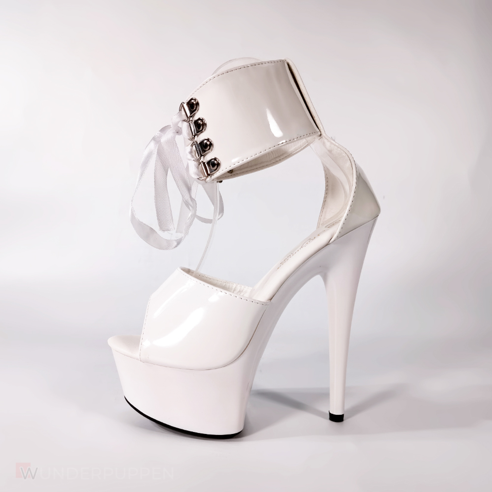 High Heels - Weiß geschnürt mit Bund – Bild 11