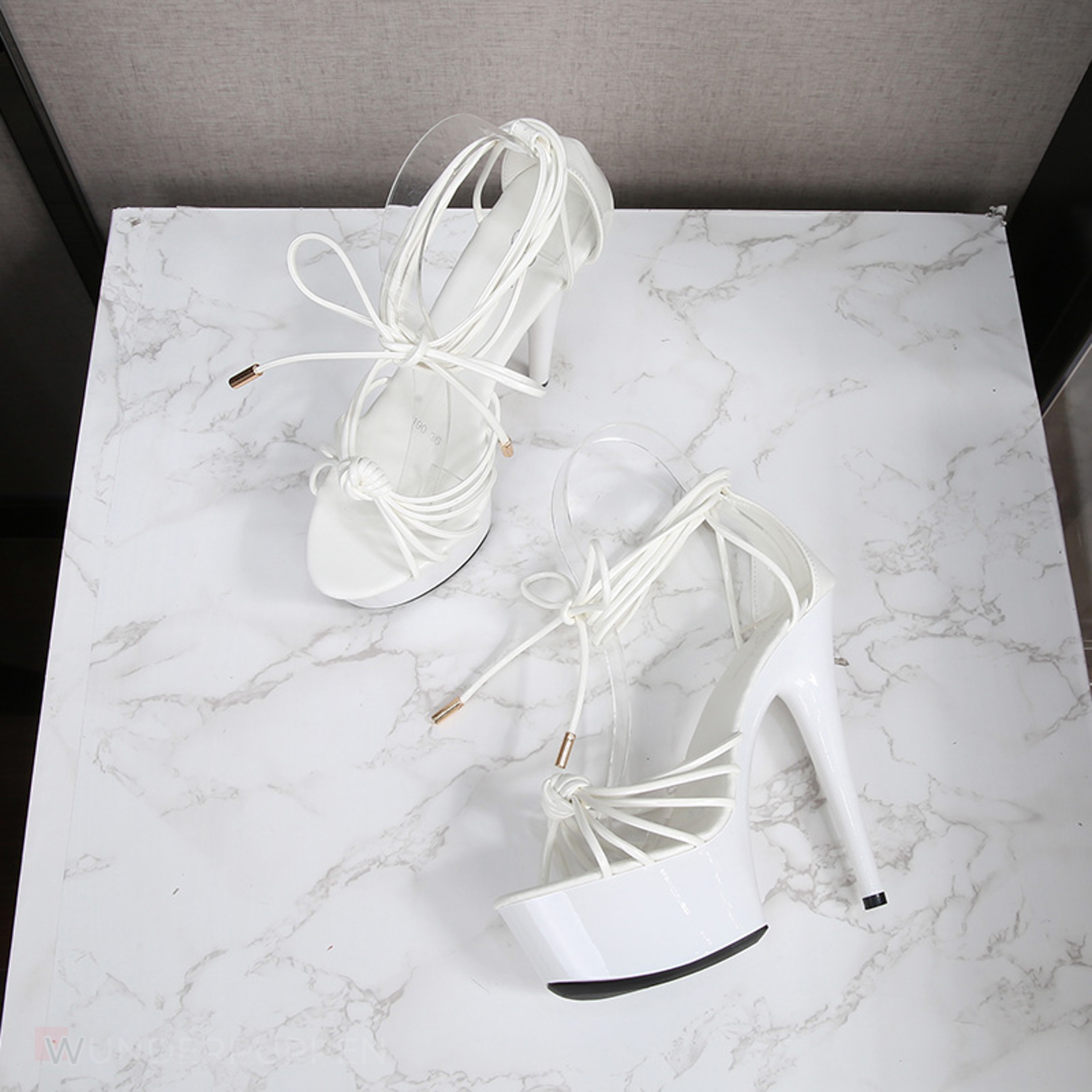 High Heels - Weiß geschnürt – Bild 2