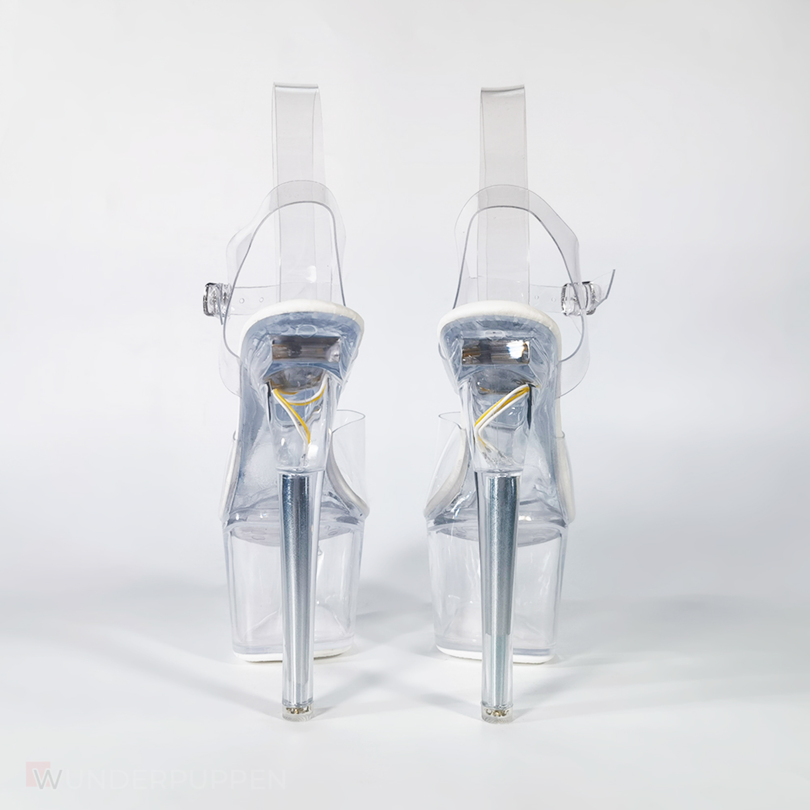 High Heels - Transparent Orange leuchtend – Bild 8