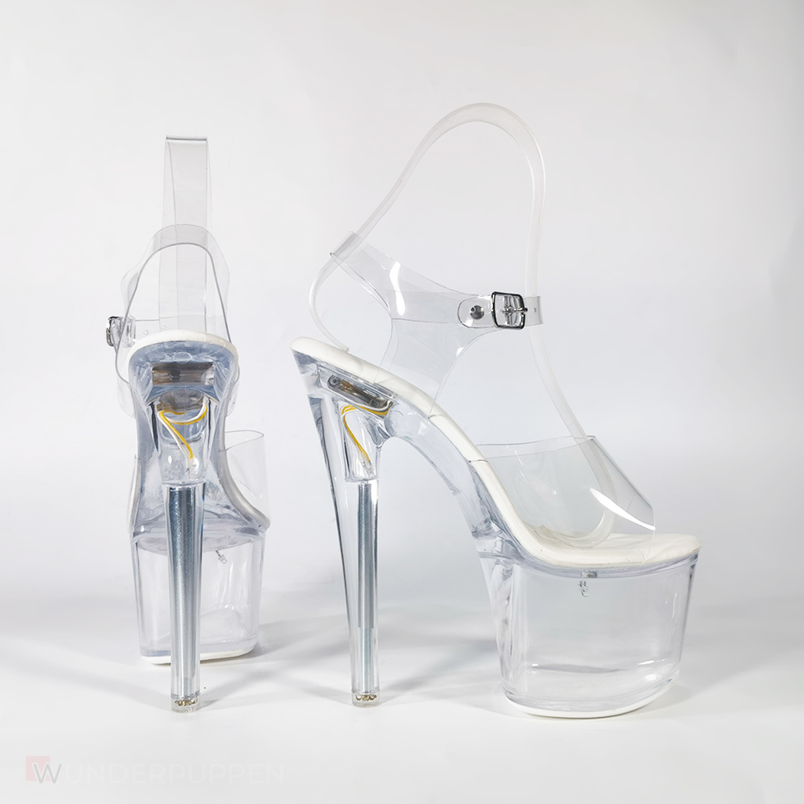 High Heels - Transparent Orange leuchtend – Bild 6
