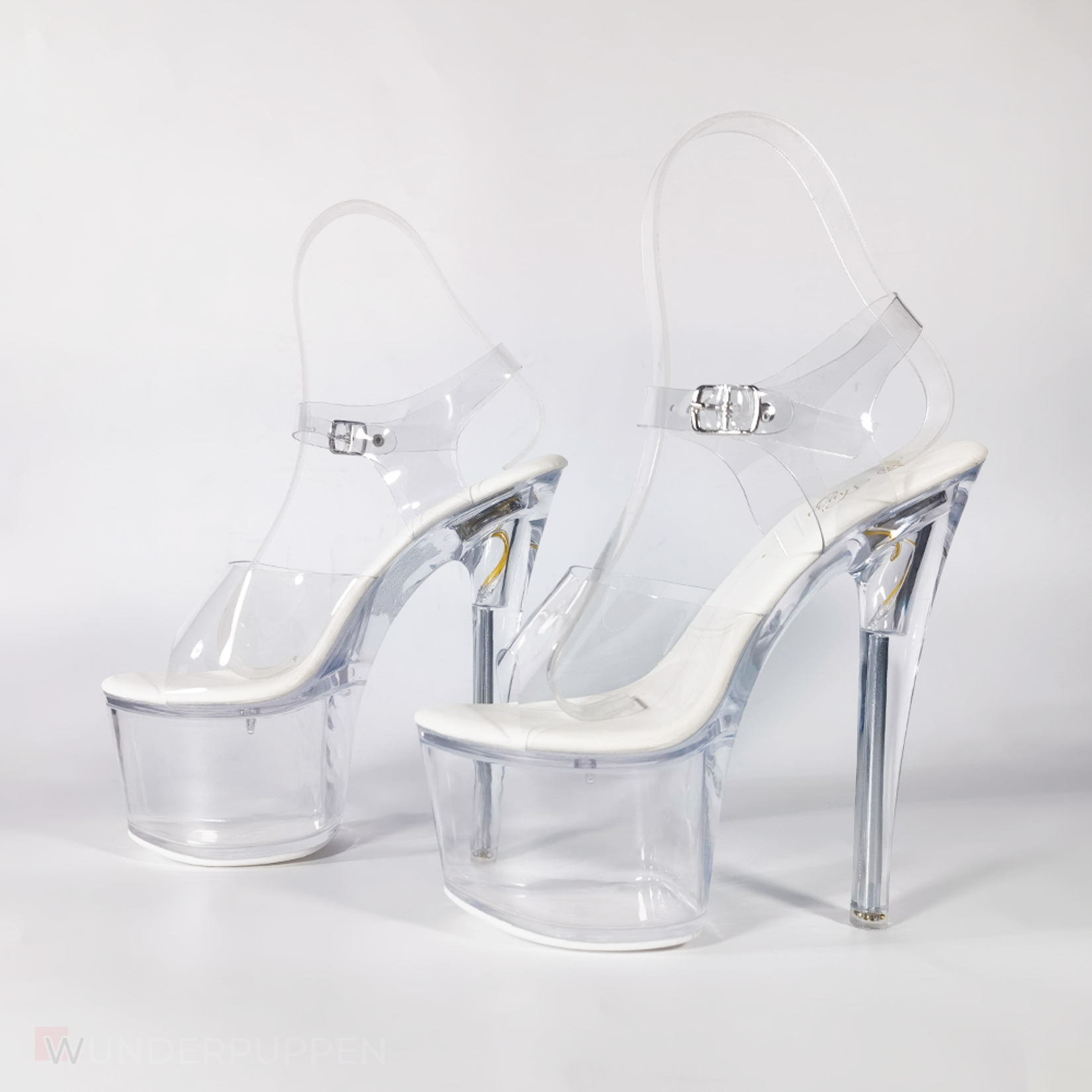 High Heels - Transparent Orange leuchtend – Bild 4