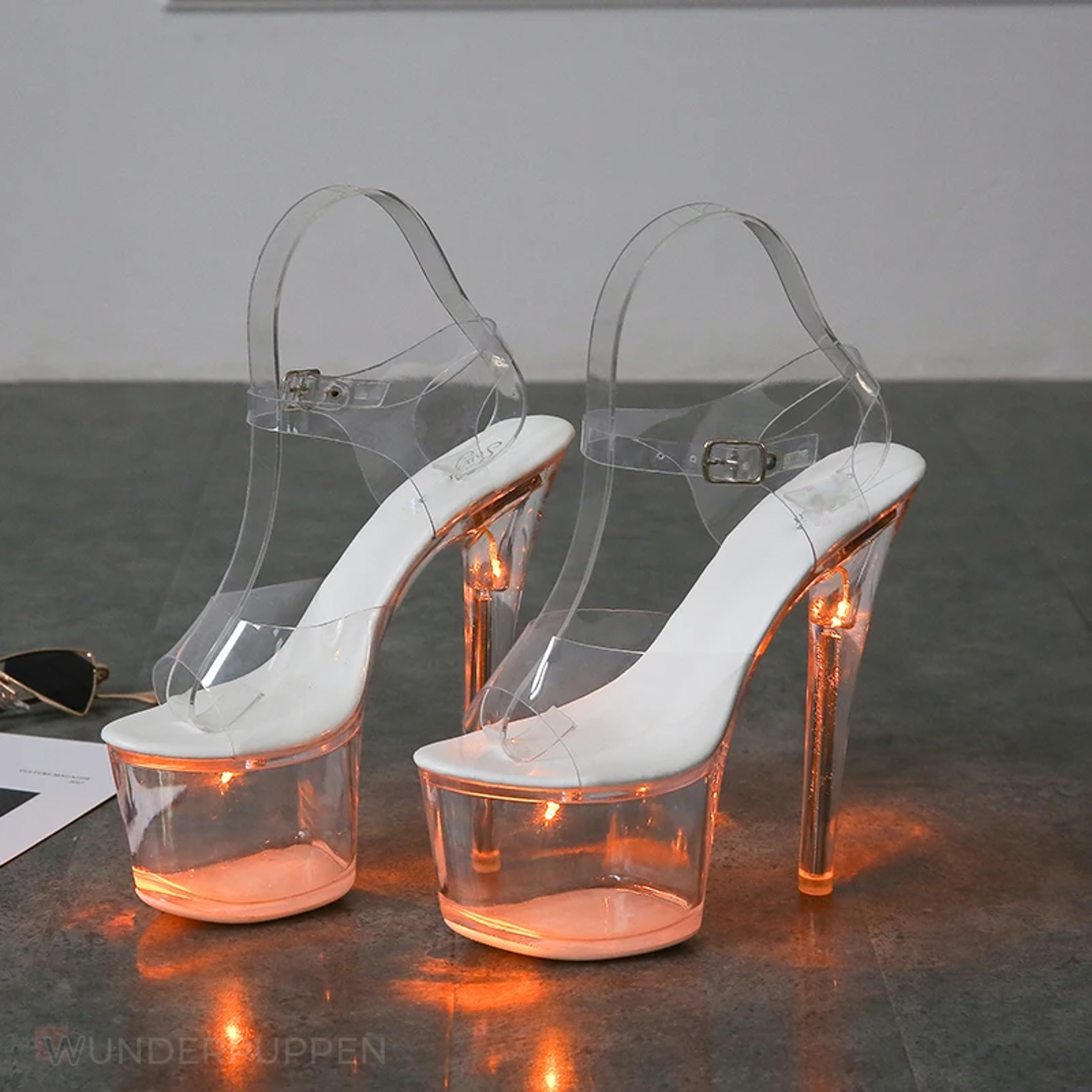 High Heels - Transparent Orange leuchtend