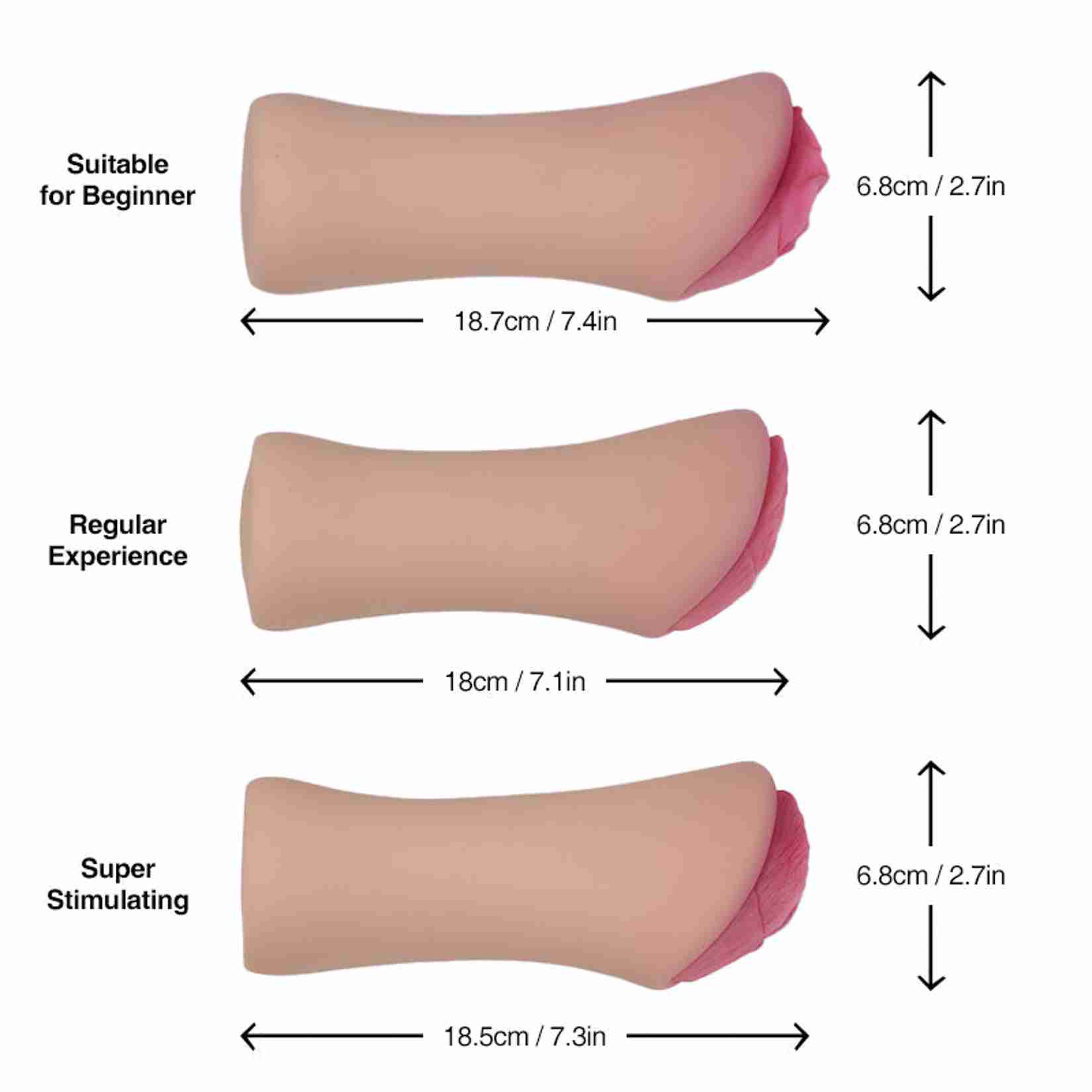 Ginny: 17.3kg Abnehmbare Vaginal Sex Puppe 4 in 1 mit Tantabosom – Bild 4
