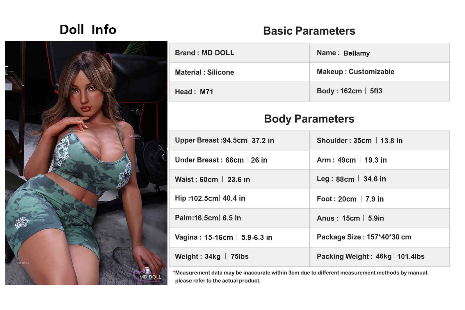Bellamy - MD Doll 162cm H – Bild 12